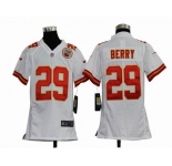 nike youth nfl jerseys kansas city chiefs #29 berry white[nike]