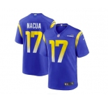 Los Angeles Rams #17 Puka Nacua 2023 New Blue Game Jersey