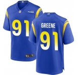 Los Angeles Rams #91Greene Blue 2021 Game Jersey
