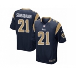 Men's Nike Los Angeles Rams #21 Coty Sensabaugh Game Navy Blue Team Color NFL Jersey