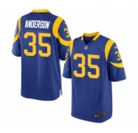 Men's Nike Los Angeles Rams #35 C.J. Anderson Game Royal Blue Alternate NFL Jersey
