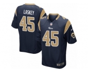Men's Nike Los Angeles Rams #45 Zach Laskey Game Navy Blue Team Color NFL Jersey