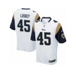 Men's Nike Los Angeles Rams #45 Zach Laskey Game White NFL Jersey