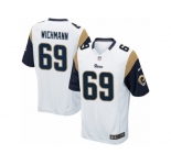 Men's Nike Los Angeles Rams #69 Cody Wichmann Game White NFL Jersey