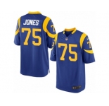 Men's Nike Los Angeles Rams #75 Deacon Jones Game Royal Blue Alternate NFL Jersey