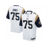 Men's Nike Los Angeles Rams #75 Deacon Jones Game White NFL Jersey