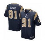Men's Nike Los Angeles Rams #91 Dominique Easley Game Navy Blue Team Color NFL Jersey