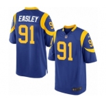 Men's Nike Los Angeles Rams #91 Dominique Easley Game Royal Blue Alternate NFL Jersey