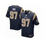 Men's Nike Los Angeles Rams #97 Eugene Sims Game Navy Blue Team Color NFL Jersey
