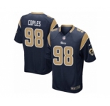 Men's Nike Los Angeles Rams #98 Quinton Coples Game Navy Blue Team Color NFL Jersey