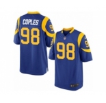 Men's Nike Los Angeles Rams #98 Quinton Coples Game Royal Blue Alternate NFL Jersey