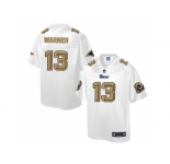 Nike St.Louis Rams #13 Kurt Warner White Men's NFL Pro Line Fashion Game Jersey