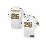 Nike St.Louis Rams #25 T.J. McDonald White Men's NFL Pro Line Fashion Game Jersey