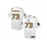 Nike St.Louis Rams #73 Greg Robinson White Men's NFL Pro Line Fashion Game Jersey