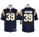 nike nfl jerseys st. louis rams #39 jackson blue[game]