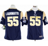 nike nfl jerseys st. louis rams #55 laurinaitis blue[game]