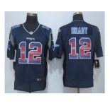 2015 new nike new england patriots #12 brady navy blue strobe jerseys[limited]