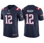 Men New England Patriots #12 Tom Brady Navy Color Rush Limited Jersey