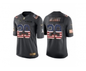 Men New England Patriots #29 LeGarrette Blount Anthracite Salute to Service USA Flag Fashion Jersey