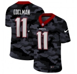 Men New Nike New England Patriots #11 Edelman 2020 Nike Camo Salute to Service Limited Jersey