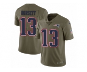 Men Nike New England Patriots #13 Phillip Dorsett Limited Olive 2017 Salute to Service NFL Jersey