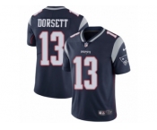 Men Nike New England Patriots #13 Phillip Dorsett Navy Blue Team Color Vapor Untouchable Limited Player NFL Jersey