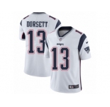 Men Nike New England Patriots #13 Phillip Dorsett White Vapor Untouchable Limited Player NFL Jersey