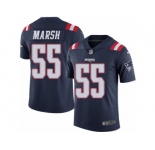 Men Nike New England Patriots #55 Cassius Marsh Limited Navy Blue Rush Vapor Untouchable NFL Jersey