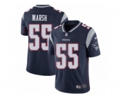Men Nike New England Patriots #55 Cassius Marsh Navy Blue Team Color Vapor Untouchable Limited Player NFL Jersey
