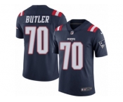 Men Nike New England Patriots #70 Adam Butler Limited Navy Blue Rush Vapor Untouchable NFL Jersey