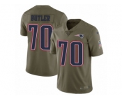 Men Nike New England Patriots #70 Adam Butler Limited Olive 2017 Salute to Service NFL Jersey