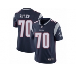 Men Nike New England Patriots #70 Adam Butler Navy Blue Team Color Vapor Untouchable Limited Player NFL Jersey