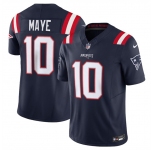 Men's New England Patriots #10 Drake Maye Navy 2024 Draft F.U.S.E. Vapor Limited Football Stitched Jersey