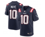 Mens New England Patriots #10 Drake Maye Nike Navy Vapor Untouchable Limited Jersey