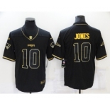 Men's New England Patriots #10 Mac Jones Black Gold 2020 Salute To Service Stitched NFL Nike Limited Jersey