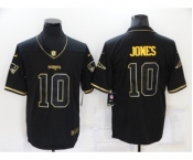 Men's New England Patriots #10 Mac Jones Black Gold 2020 Salute To Service Stitched NFL Nike Limited Jersey