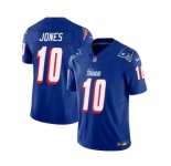 Men's New England Patriots #10 Mac Jones Blue 2023 F.U.S.E. Vapor Limited Football Stitched Jersey