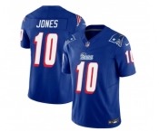 Men's New England Patriots #10 Mac Jones Blue 2023 F.U.S.E. Vapor Limited Football Stitched Jersey