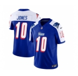 Men's New England Patriots #10 Mac Jones Blue White 2023 F.U.S.E. Vapor Limited Football Stitched Jersey