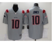 Men's New England Patriots #10 Mac Jones Grey 2021 Inverted Legend Stitched NFL Nike Limited Jersey
