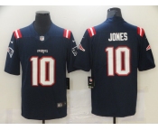 Men's New England Patriots #10 Mac Jones Nike Navy 2021 NFL Draft First Round Pick Leopard Limited Jersey