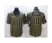 Men's New England Patriots #10 Mac Jones Nike Olive 2021 Salute To Service Limited Player Jersey