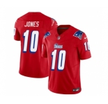 Men's New England Patriots #10 Mac Jones Red 2023 F.U.S.E. Vapor Limited Football Stitched Jersey