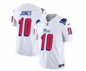 Men's New England Patriots #10 Mac Jones White 2023 F.U.S.E. Vapor Limited Football Stitched Jersey