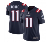 Men's New England Patriots #11 Joshua Dobbs Navy 2025 Vapor Limited Football Stitched Jersey