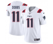 Men's New England Patriots #11 Joshua Dobbs White 2025 Vapor Limited Football Stitched Jersey