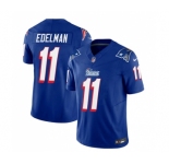 Men's New England Patriots #11 Julian Edelman Blue 2023 F.U.S.E. Vapor Limited Football Stitched Jersey
