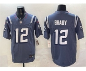 Men's New England Patriots #12 Tom Brady 2025 F.U.S.E. “Rivalries” Vapor Limited Football Stitched Jersey
