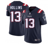Men's New England Patriots #13 Mack Hollins Navy 2025 Vapor Limited Football Stitched Jersey