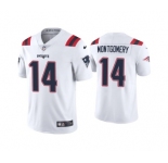 Men's New England Patriots #14 Ty Montgomery White Vapor Untouchable Limited Stitched Jersey